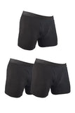 New Sizes Bigger Sizes Added: Sale: 3-Pack Black Bundle HYPRTECH™ BAMBOO Briefs With Fly Made in USA 451