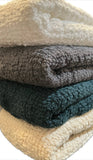 100% Cotton Throw Blankets – 50″ x 60″: Gray Made in USA