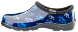 New: Women's Garden Shoe, Grungy Paw Blue Print: Grungy Paw Blue