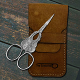 Lady Liberty Scissors & Leather Case Made in USA