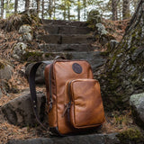 Bison Leather Standard Backpack LB-161 Made in USA