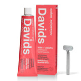 Davids kids+adults premium toothpaste/strawberry watermelon Made in USA