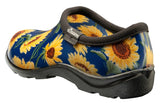 New: Women's Garden Shoe, Sunflower Print Blue: Sunflower Blue Sloggers Made in USA