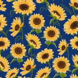 New: Women's Garden Shoe, Sunflower Print Blue: Sunflower Blue Sloggers Made in USA