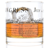 Declaration Of Independence Rocks Glass 11oz Made in USA