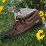 Sale: New Women's Lace-up Deertan Shoes (TPR Soles) Item #297 Made in USA