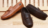 Men's Canoe Sole Moccasins Made in USA by Footskins  440(deerskin), 1440(cowhide), 4440(deertan)