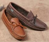 Men's Canoe Sole Moccasins Made in USA by Footskins  440(deerskin), 1440(cowhide), 4440(deertan)