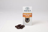 Double Dipped Dark Chocolate Pecans 6 oz Box by Young's Premium Foods