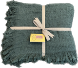 100% Cotton Throw Blankets – 50″ x 60″: Teal