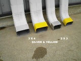2-Pack 3x4 inch Safety Yellow Downspout Shield for String Trimmer Protection Made in USA