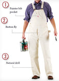 Men’s Natural Painter Overall by ROUND HOUSE® Made in USA 71