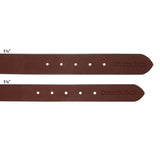 Sale: Brown Smooth Leather Belt Made in USA DP-201-BRN- DP-202-BRN-