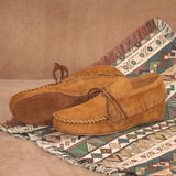 Women's Suede Ankle Moccasin American-Made by Footskin 1230